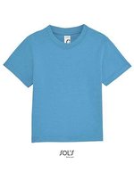 SOL´S Baby T-Shirt Mosquito mit Druckknöpfen, Aqua 3-6 Monate, L155 – Bild 1