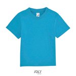 SOL´S Baby T-Shirt Mosquito mit Druckknöpfen, Aqua 3-6 Monate, L155 – Bild 3