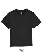 SOL´S Baby T-Shirt Mosquito mit Druckknöpfen, Aqua 3-6 Monate, L155 – Deep Black