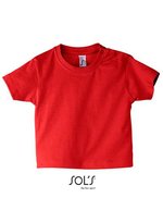 SOL´S Baby T-Shirt Mosquito mit Druckknöpfen, Aqua 3-6 Monate, L155 – Red