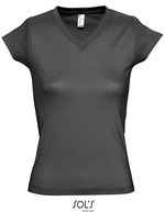 SOL´S V-Ausschnitt T-Shirt aus Baumwolle für Kinder, White S, L156 – Grigio scuro (Unito)