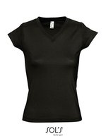 SOL´S V-Ausschnitt T-Shirt aus Baumwolle für Kinder, White S, L156 – Profondo Nero