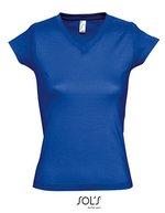 SOL´S V-Ausschnitt T-Shirt aus Baumwolle für Kinder, White S, L156 – Blu reale 241