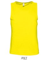 SOL´S Baumwoll Tanktop für Kinder Justin, White M, L171 – Lemon