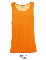 SOL´S Rundhals-T-Shirt aus Baumwolle für Kinder, Black XS, L173 – Arancione neon