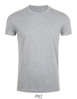 SOL´S T-Shirt Imperial Fit Baumwolle für Kinder, White S, L189 – Grey Melange