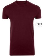 SOL´S T-Shirt Imperial Fit Baumwolle für Kinder, White S, L189 – Oxblood