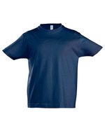 SOL´S T-Shirt Imperial, 100% Baumwolle für Kinder, White 2 Jahre (86/94), L190K – French Navy