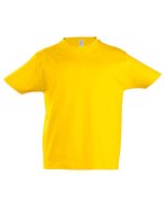 SOL´S T-Shirt Imperial, 100% Baumwolle für Kinder, White 2 Jahre (86/94), L190K – Gold