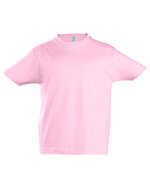SOL´S T-Shirt Imperial, 100% Baumwolle für Kinder, White 2 Jahre (86/94), L190K – Medium Pink