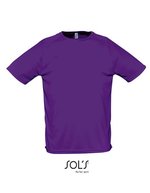 SOL´S T-shirt Regent Fit en coton pour enfant, White XXS, L198 – Fonce Violet