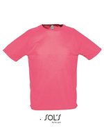 SOL´S T-shirt Regent Fit en coton pour enfant, White XXS, L198 – Neon Corail