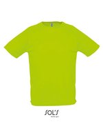 SOL´S T-shirt Regent Fit en coton pour enfant, White XXS, L198 – Vert neon