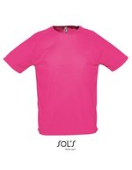 SOL´S T-shirt Regent Fit en coton pour enfant, White XXS, L198 – Rose neon