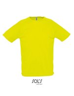 SOL´S T-shirt Regent Fit en coton pour enfant, White XXS, L198 – Jaune neon