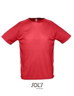 SOL´S T-shirt Regent Fit en coton pour enfant, White XXS, L198 – Rouge