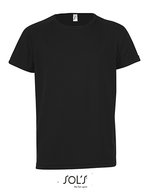 SOL´S Raglan T-Shirt Sportlich Baumwolle für Kinder – Black