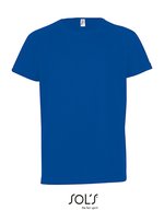 SOL´S Raglan T-Shirt Sportlich Baumwolle für Kinder, White 6 Jahre (106/116), L198K – Royal Blue 241