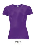SOL´S Sportliches Raglan T-Shirt mit Neon-Akzenten, White XS, L200 – Dark Purple