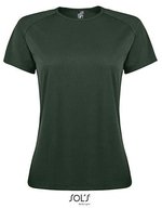 SOL´S Sportliches Raglan T-Shirt mit Neon-Akzenten, White XS, L200 – Forest Green