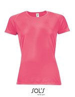 SOL´S Sportliches Raglan T-Shirt mit Neon-Akzenten, White XS, L200 – Neon Coral
