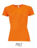 SOL´S Sportliches Raglan T-Shirt mit Neon-Akzenten, White XS, L200 – Neon Orange