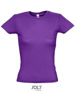 SOL´S Figurbetontes Kinder T-Shirt aus Baumwolle, Apple Green S, L225 – Dark Purple