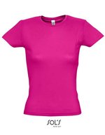 SOL´S Figurbetontes Kinder T-Shirt aus Baumwolle, Apple Green S, L225 – Fuchsia