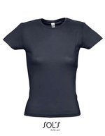SOL´S Figurbetontes Kinder T-Shirt aus Baumwolle, Apple Green S, L225 – Navy
