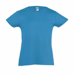 Kids´ T-Shirt Girlie Cherry – Atoll Blue