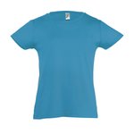 Kids´ T-Shirt Girlie Cherry – Atoll Blue