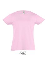 SOL´S T-Shirt Regent Fit Baumwolle für Kinder, White 12 Jahre (142/152), L225K – Medium Pink