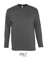 SOL´S T-Shirt Monarch Langarm Baumwolle für Kinder – Dark Grey (Solid)