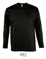 SOL´S T-Shirt Monarch Langarm Baumwolle für Kinder – Deep Black