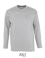SOL´S T-Shirt Monarch Langarm Baumwolle für Kinder – Grey Melange
