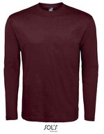 SOL´S T-Shirt Monarch Langarm Baumwolle für Kinder, Kelly Green XL, L241 – Oxblood