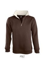 SOL´S T-Shirt Halbgekämmte Baumwolle für Kinder, Black/Grey Melange S, L312 – Chocolate/Rope