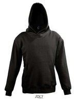 SOL´S Hoodie mit Kängurutasche und Kapuze für Kinder, Black 4 Jahre (96/104), L325K – Bild 2