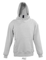 SOL´S Hoodie mit Kängurutasche und Kapuze für Kinder, Black 4 Jahre (96/104), L325K – Gris Melange