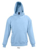 SOL´S Hoodie mit Kängurutasche und Kapuze für Kinder, Black 4 Jahre (96/104), L325K – Bleu ciel