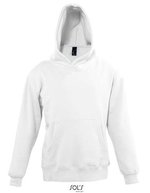 SOL´S Hoodie mit Kängurutasche und Kapuze für Kinder, Black 4 Jahre (96/104), L325K – Blanc