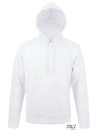 SOL´S Hoodie mit figurbetontem Schnitt für Kinder, White XS, L330 – Ash (Heather)