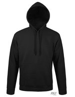 SOL´S Hoodie mit figurbetontem Schnitt für Kinder, White XS, L330 – Black
