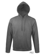 SOL´S Hoodie mit figurbetontem Schnitt für Kinder, White XS, L330 – Charcoal Melange