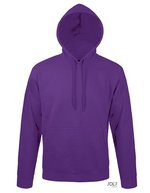 SOL´S Hoodie mit figurbetontem Schnitt für Kinder, White XS, L330 – Dark Purple