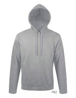 SOL´S Hoodie mit figurbetontem Schnitt für Kinder, White XS, L330 – Grey Melange