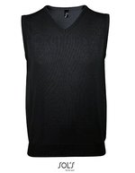 Unisex Sleeveless Sweater Gentlemen – Black