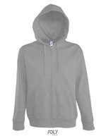 SOL´S Hoodie mit Reißverschluss für Kinder, Black S, L478 – Grey Melange