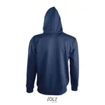 SOL'S Sweatshirt with Contrast-Coloured Hood for Men, Black/Grey Melange S, L480 – image 3