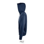 SOL´S Sweatshirt mit kontrastfarbener Kapuze für Herren, Black/Grey Melange S, L480 – Bild 4